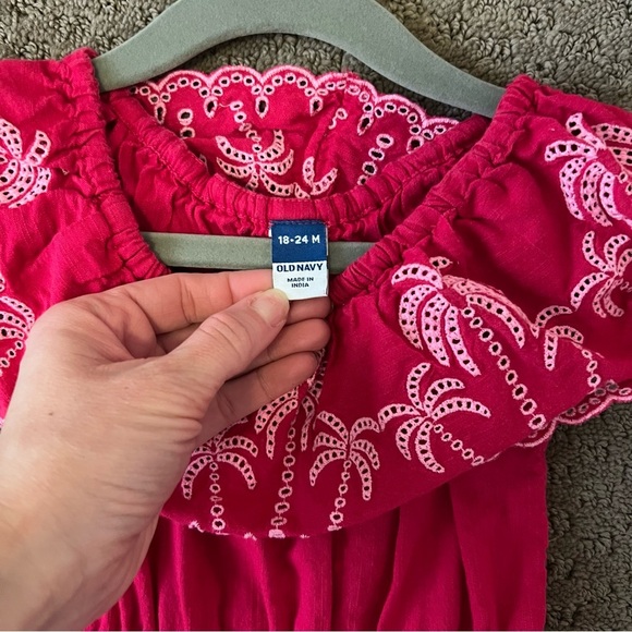 Old Navy Pink Jumpsuit Relaxed Fit Elastic Waist - Picture 2 of 3